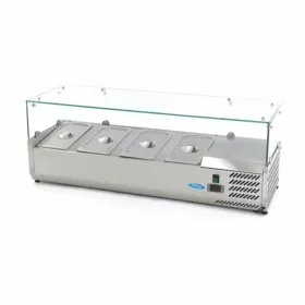   Maxima feltéthűtő 120 cm - 4x1/3 GN - Leheletvédő üveggel
