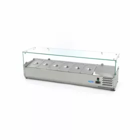   Maxima feltéthűtő 140 cm - 6x1/3 GN - Leheletvédő üveggel