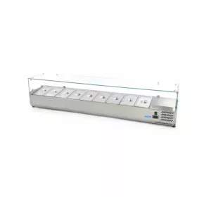   Maxima Feltéthűtő 200 cm - 9x1/3 GN - Lehetvédő üveggel