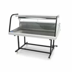   Maxima Süteményes hűtővitrin állvánnyal – kerekekkel – 125cm – 255L