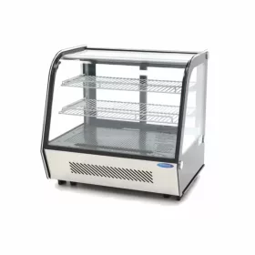   Maxima Süteményes hűtővitrin, pultra helyezhető, hajlított üveges, 120L