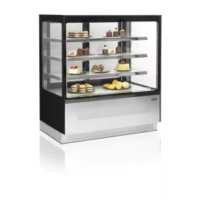   Tefcold - LPD1203F/BLACK - Süteményes hűtő, cukrász vitrin hűtő pult - 1205 mm /530 liter