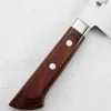 Satake Noushu Masamune Saku Nakiri Japán Shirogami szénacél konyhakés 63 HRC, 17 cm, mahagóni markolat