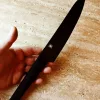 Satake Black Gyuto Japán rozsdamentes szakácskés fekete oxid bevonattal 56 HRC, 18 cm, polipropilén markolat
