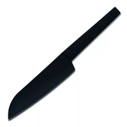 Satake Black Santoku Japán rozsdamentes konyhakés fekete oxid bevonattal 56 HRC, 17 cm, polipropilén markolat