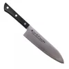 Satake Noushu Santoku Japán rozsdamentes Damaszk konyhakés 60 HRC, 18 cm, laminált markolat