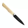 Satake Via Kitchen Japán rozsdamentes hámozókés 59 HRC, 9 cm, fekete oxid bevonat, kőrisfa markolat