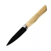 Satake Via Kitchen Japán rozsdamentes hámozókés 59 HRC, 9 cm, fekete oxid bevonat, kőrisfa markolat