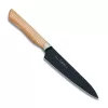 Satake Via Kitchen Japán rozsdamentes univerzális kés 59 HRC, 13,5 cm, fekete oxid bevonat, kőrisfa markolat