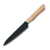 Satake Via Kitchen Japán rozsdamentes univerzális kés 59 HRC, 13,5 cm, fekete oxid bevonat, kőrisfa markolat