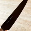 Satake Via Kitchen Japán rozsdamentes univerzális kés 59 HRC, 13,5 cm, fekete oxid bevonat, kőrisfa markolat