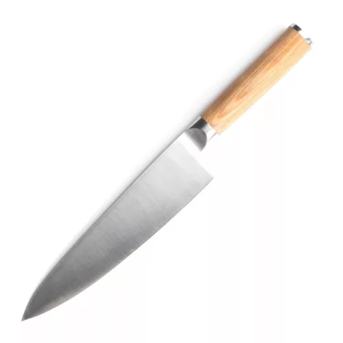 Satake Noushu Masamune Gyuto Japán rozsdamentes szakácskés 59 HRC, 20 cm, pakkafa markolat