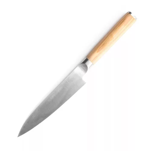 Satake Noushu Masamune Japán rozsdamentes univerzális konyhakés 59 HRC, 13 cm, pakkafa markolat