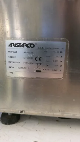 ARISTARCO AP 40.28 ipari pohármosogató – 400×400 mm, 230 V