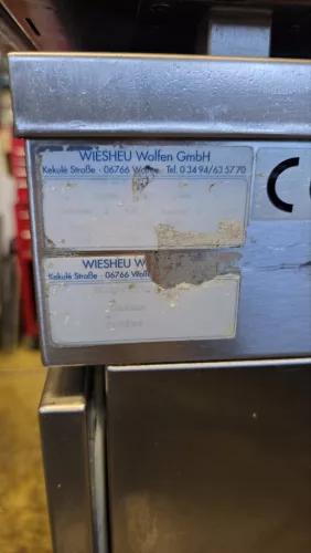 WIESHEU Minimat 1 professzionális légkeveréses sütő, elszívóval és kelesztős alsószekrénnyel – 230 V