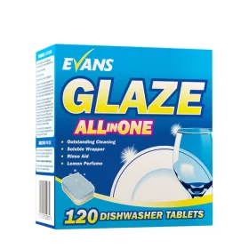 Evans Glaze 4in1 - 120 darabos ipari mosogatógép tabletta