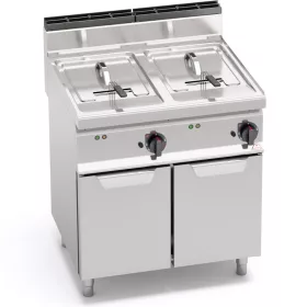   Berto's elektromos olajsütő - 2x10 literes - 2 aknás (18 kW) - 700-as széria - Bertos