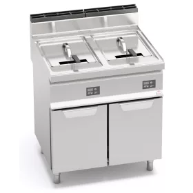   Berto's elektromos olajsütő - Digitális -  2x18 literes - 2 aknás (36 kW) - 700-as széria - Bertos