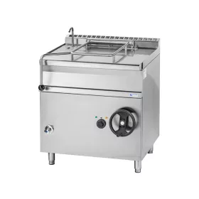 Elektromos üzemű billenőserpenyő - 80 literes - Inox