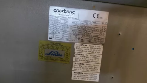 Linde - Criosbanc Cronos 125 C/MOT EC LAE csemegehűtő pult – ventilációs hűtéssel
