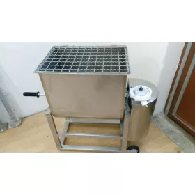 Rozsdamentes húskeverő - 50 liter - 230V - 40kg