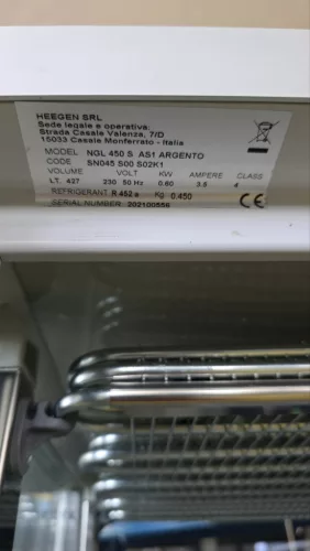 Silfer NGL 450 S panoráma fagyasztó bemutatóvitrin – 427 liter - Statikus - Bemutató darab!