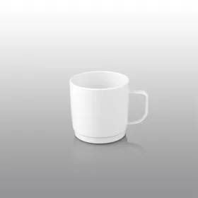 Műanyag bögre 250 ml, fehér