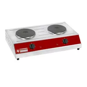   Asztali elektromos tűzhely 2 kerek főzőlappal (2x 1,5 kW),
