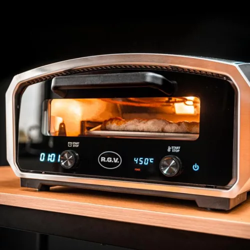 Elektromos pizza sütő R.G.V. Vulcano - 450 °C - 1 db 33cm