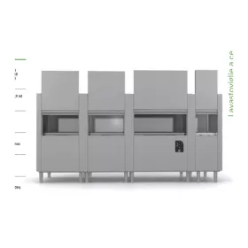   Sistema Project CT 320 kosárpályás alagút mosogatógép – 500 x 500 mm kosár