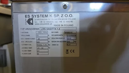 ES System K LMS Sagitta 1,4 – 16 tégelyes fagylaltpult, kanálmosóval