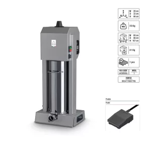   Facem (Trespade) kolbásztöltő mod. 15 literes, inox álló (elektromos kolbásztöltő, nem hidraulikus kolbásztöltő)